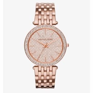 Micheal Kors Darci Pavé Rose Gold-Tone Watch